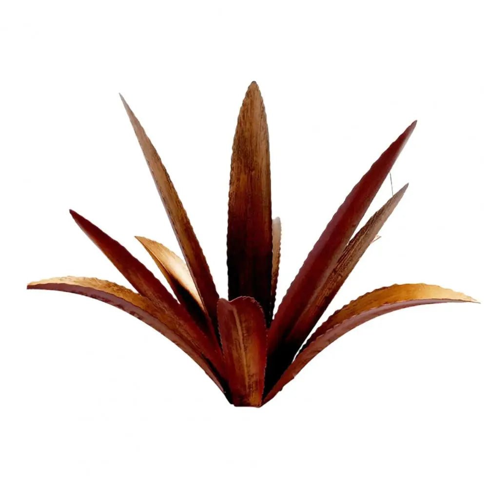 Handmade Iron Agave Cactus Sculpture – A Unique and Rustic Metal Art Piece to Elevate Your Garden Décor