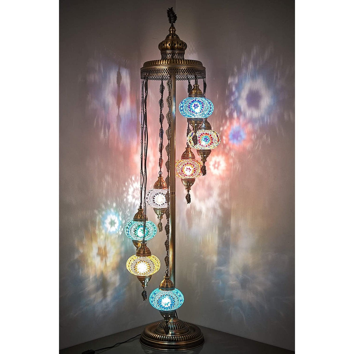 Handmade Moroccan Mosaic Floor Lamp