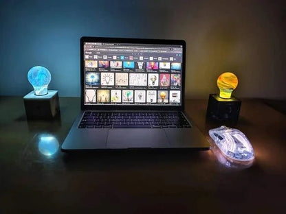Handmade Resin Wood Table Night Light – Stunning Bedroom & Living Room Décor, Perfect for Gaming & Atmosphere Lighting