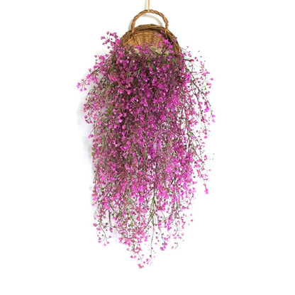 Handmade Wicker Wall Hanging Basket – Rustic Rattan Basket for Indoor Greenery, Garden Vines & Floral Displays in 4 Stunning Colors