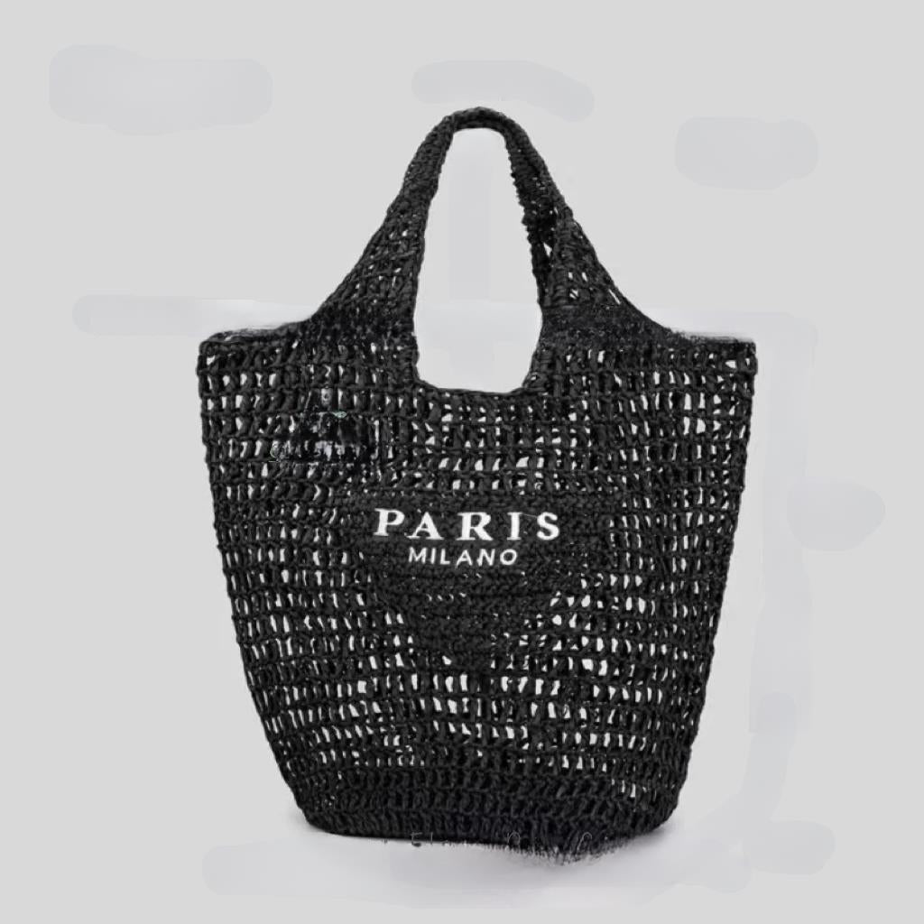 Handwoven Straw Summer Shoulder Bag for Women – Spacious Hollow Out Design, Perfect for Summer Beach Vacations & Casual Outings
