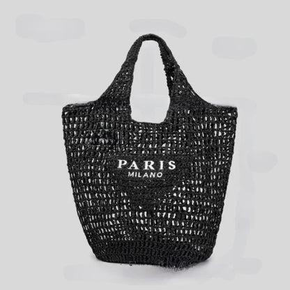 Handwoven Straw Summer Shoulder Bag for Women – Spacious Hollow Out Design, Perfect for Summer Beach Vacations & Casual Outings