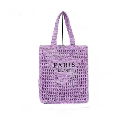 Handwoven Straw Summer Shoulder Bag for Women – Spacious Hollow Out Design, Perfect for Summer Beach Vacations & Casual Outings