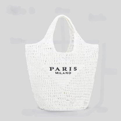 Handwoven Straw Summer Shoulder Bag for Women – Spacious Hollow Out Design, Perfect for Summer Beach Vacations & Casual Outings