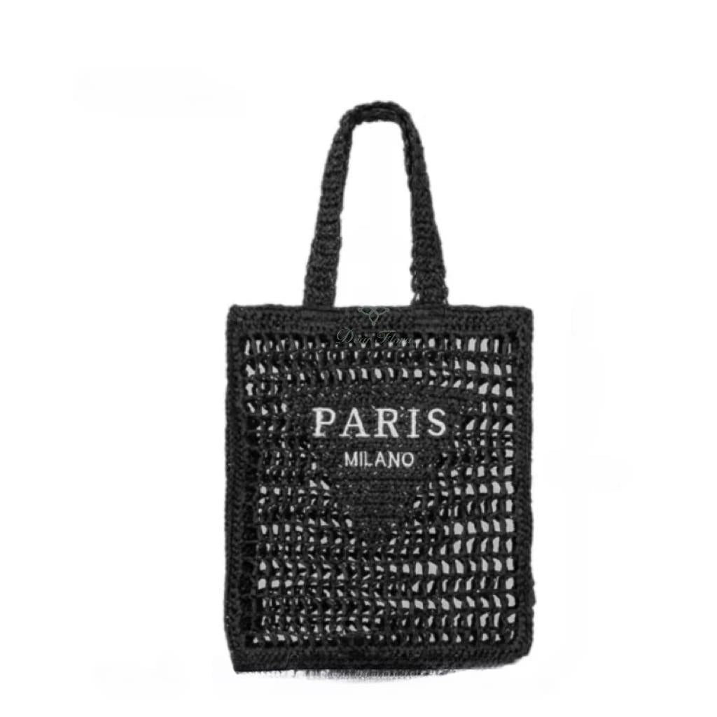Handwoven Straw Summer Shoulder Bag for Women – Spacious Hollow Out Design, Perfect for Summer Beach Vacations & Casual Outings