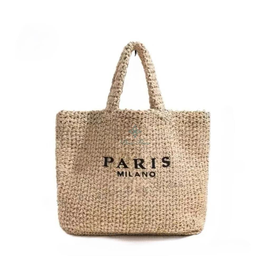 Handwoven Straw Summer Shoulder Bag for Women – Spacious Hollow Out Design, Perfect for Summer Beach Vacations & Casual Outings