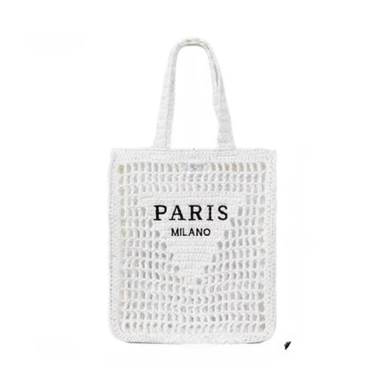 Handwoven Straw Summer Shoulder Bag for Women – Spacious Hollow Out Design, Perfect for Summer Beach Vacations & Casual Outings