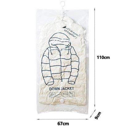 Hanging Vacuum  Bags - Organizer Vacuum Bag, Space Saving Clear Seal Compressed Bags