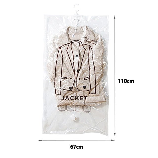 Hanging Vacuum  Bags - Organizer Vacuum Bag, Space Saving Clear Seal Compressed Bags
