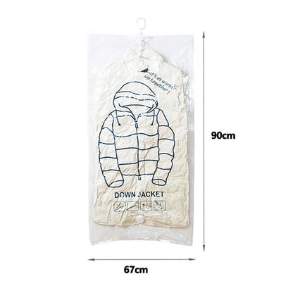 Hanging Vacuum  Bags - Organizer Vacuum Bag, Space Saving Clear Seal Compressed Bags