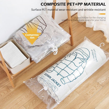 Hanging Vacuum  Bags - Organizer Vacuum Bag, Space Saving Clear Seal Compressed Bags