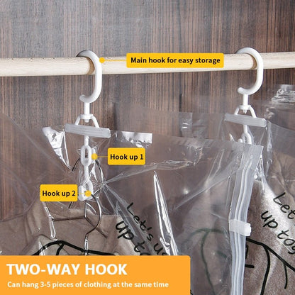 Hanging Vacuum  Bags - Organizer Vacuum Bag, Space Saving Clear Seal Compressed Bags