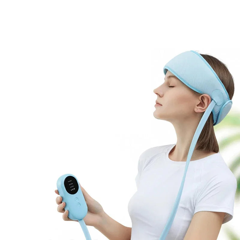 Electric Head Massager with Airbag Pressure – Full Scalp Relaxation, 360° Heat Therapy and Health Care Massage for Deep Stress Relief