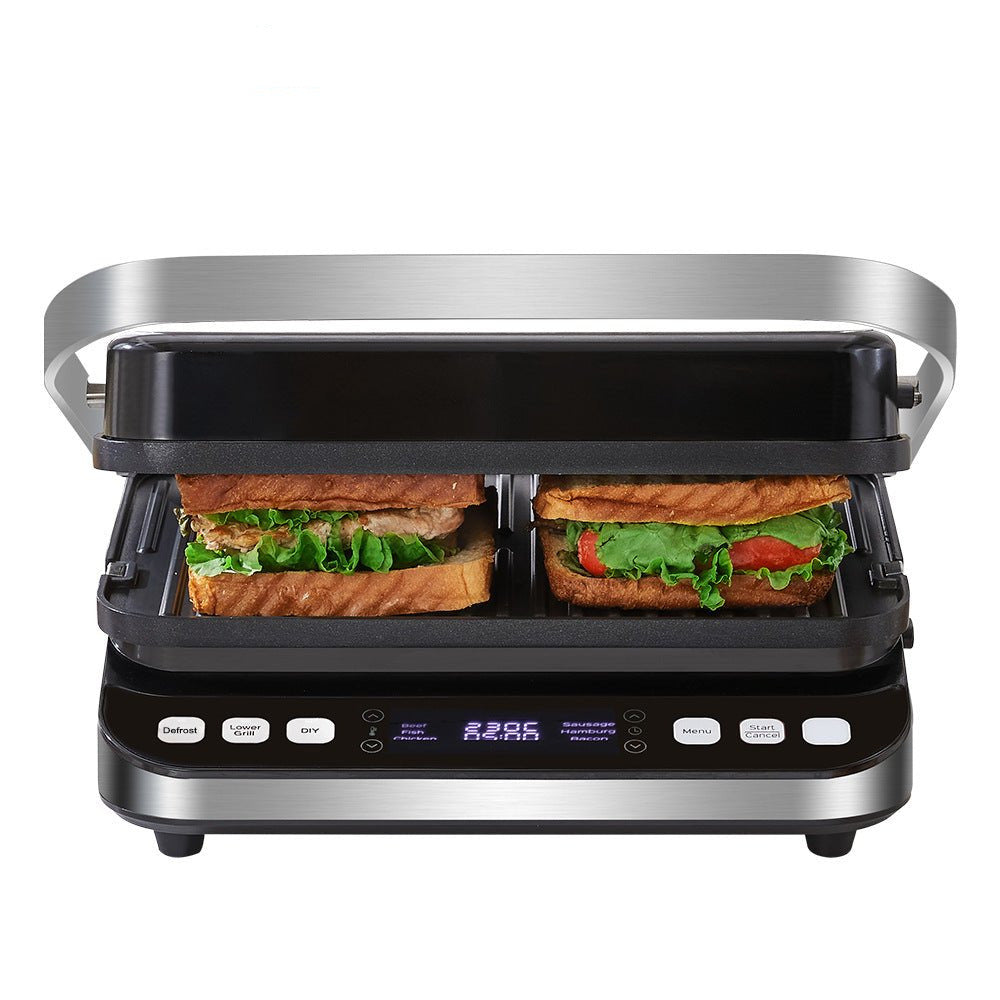 Smokeless Indoor Ceramic Electric Griddle - 6-in-1 Griller