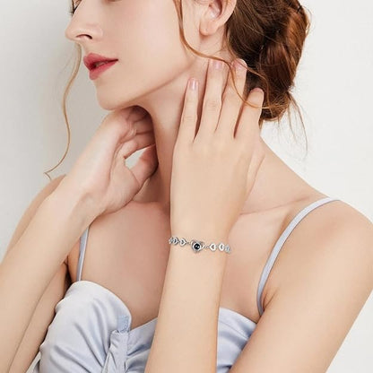 Heart Projection Ladies Bracelet - Personalized Photo Text Customized Collection Jewelry Perfect for Valentine's Day