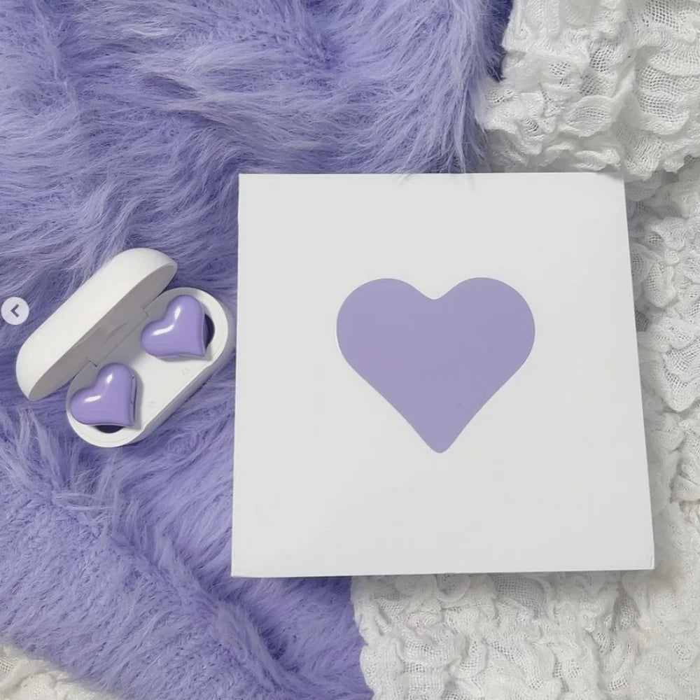 Heart Shaped Bluetooth Wireless Earbuds – Noise-Canceling, In-Ear Music Headset for Ultimate Sound