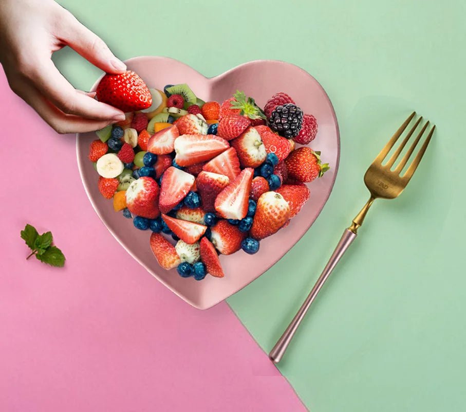 Heart Shaped Ceramic Plate – Food-Grade Tray for Desserts, Baked Dishes & Microwave Use