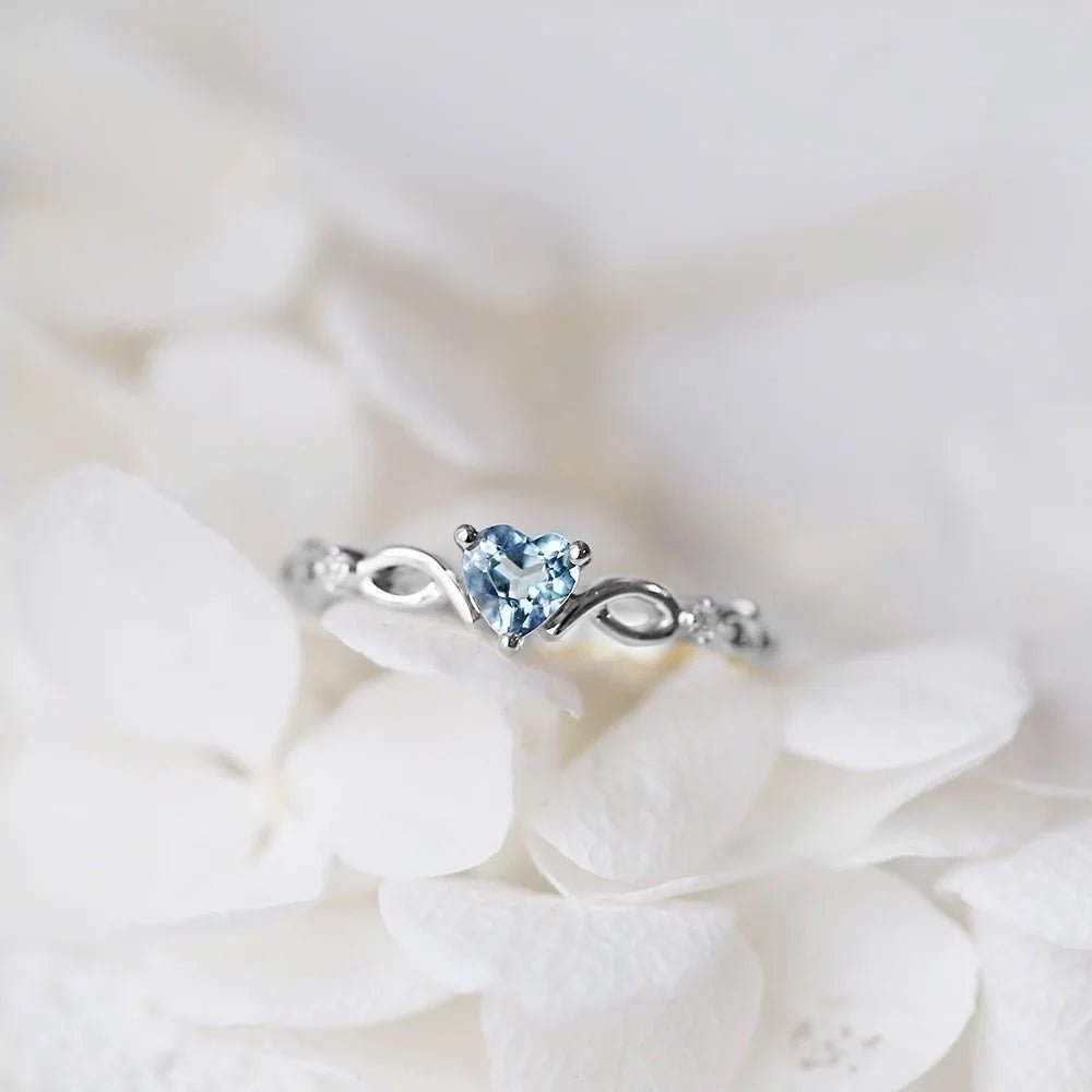Heart-Shaped Cubic Zirconia Ring – Elegant, Everyday Jewelry for Women & Girls Perfect for Valentine's Day
