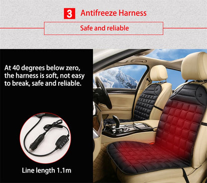 Heated Car Seat Cushion - Car Seat Warmer Cover