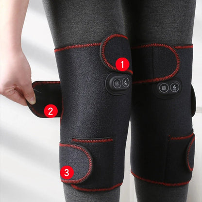 Heated Knee Wrap Massager - Support Brace Infrared Heating Therapy for Knee Pain Relief