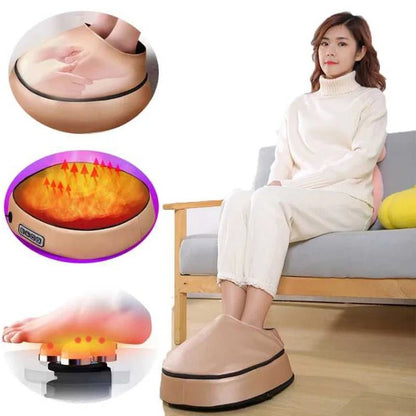 Heating Shiatsu Kneading Electric Foot Spa Massager -  Relief Pain, Circulation, Shiatsu Deep Kneading and Rolling - Home and Office Use