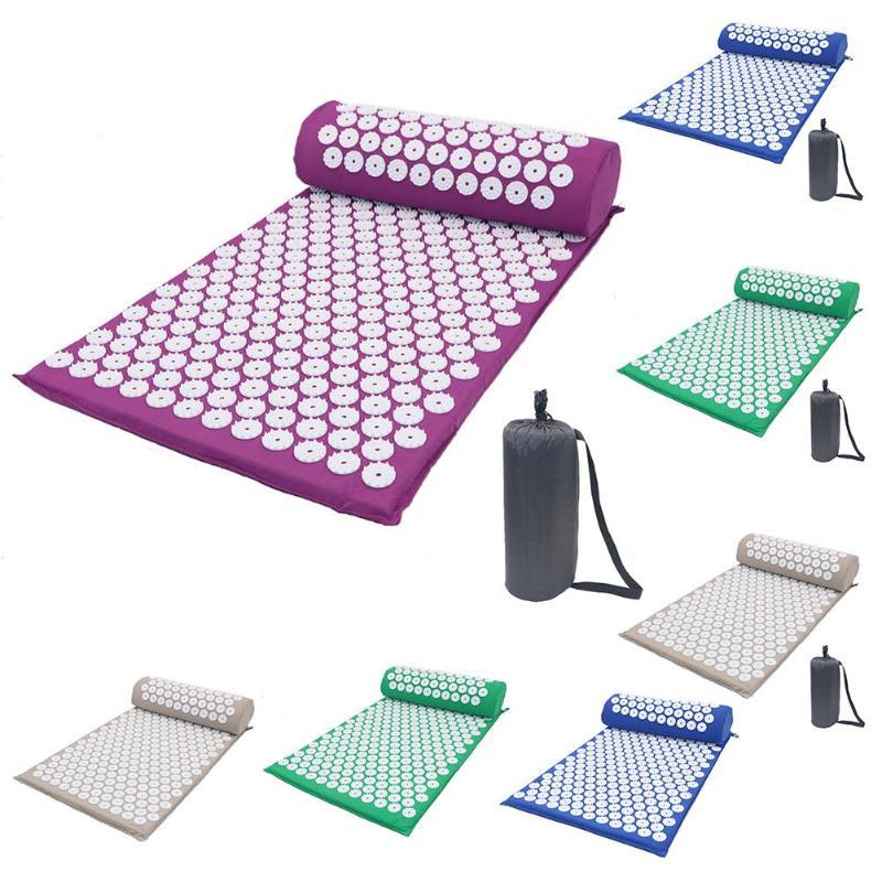 Acupressure Yoga Mat Set with Pillow