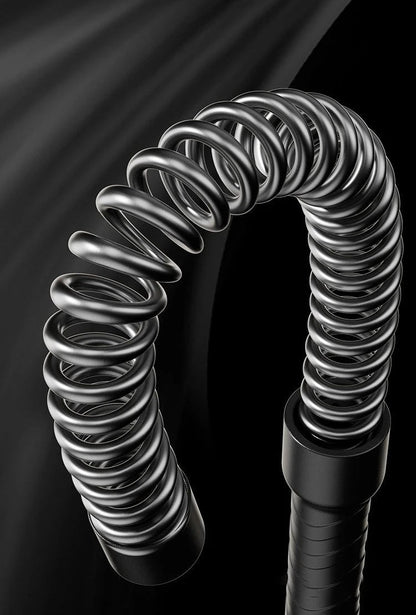 Cordless Battle Rope Bar — Coil-Spring Training Stick for Battle Rope Waves, No Rope and No Anchor, Single or Pair