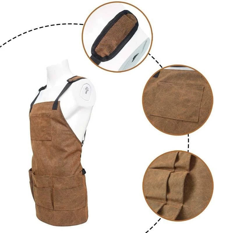 Heavy Duty Multi-Pocket Hardware Apron - Multifunctional Waterproof Apron
