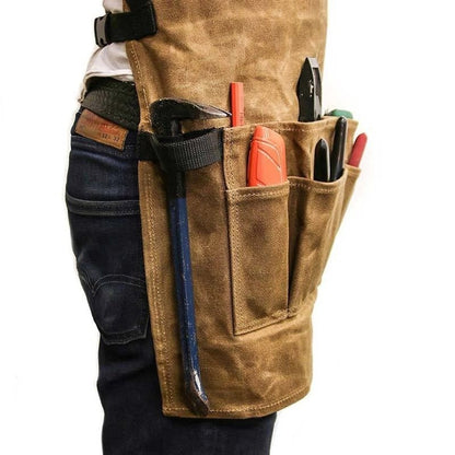 Heavy Duty Multi-Pocket Hardware Apron - Multifunctional Waterproof Apron