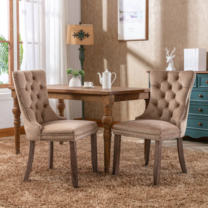Elegant Velvet Tufted Dining Chairs – Luxury & Comfort for Your Home!