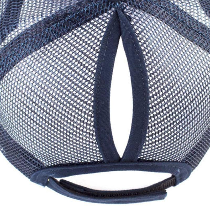 High Ponytail Trucker Baseball Cap