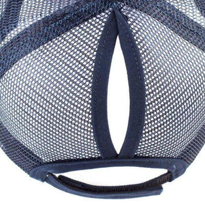 High Ponytail Trucker Baseball Cap