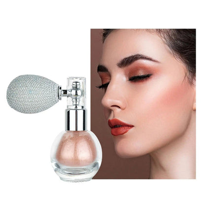 Highlighter Powder Spray – Glittering Shimmer Powder for a Sparkling Glow, Perfect for Makeup Accents and Rhinestone Decorations