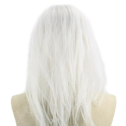Horror White Witch Ghost Latex Mask - Realistic Latex Design