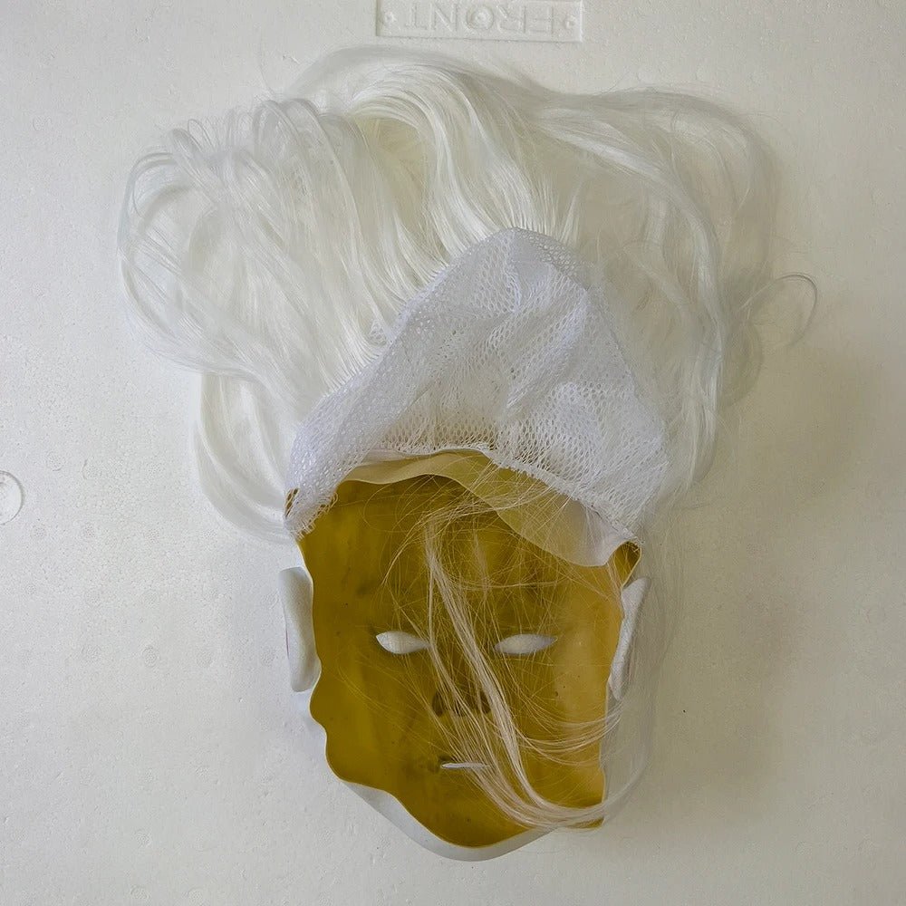Horror White Witch Ghost Latex Mask - Realistic Latex Design