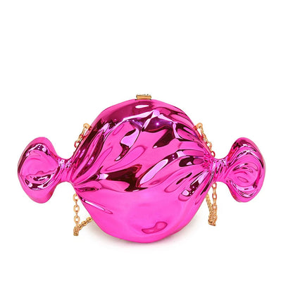 Acrylic Candy Evening Clutch – Shiny Candy Shoulder & Crossbody Purse for Weddings & Parties