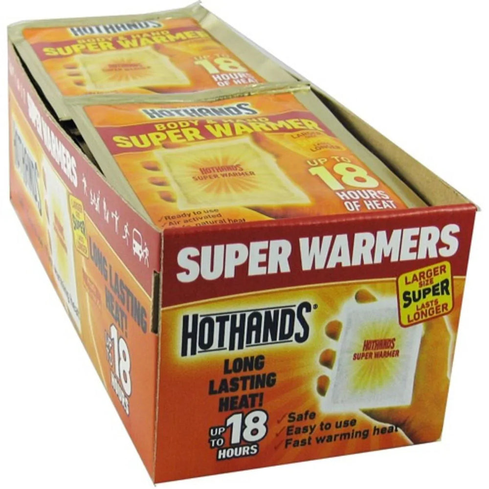 Extra Large 18 Hour Super Hand and Body Warmer - 40 Pack Case