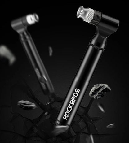 Portable Bike Pump – 130 PSI Durable Aluminum Alloy Hand Air Pump for MTB, Road Cycling, Schrader & Presta Valve Ready
