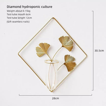 Hydroponic Wall Vase - Plant Hydroponic Wall Decor Decoration Holder Wall Decor Flower Arrangement