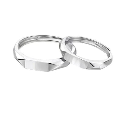 Sterling Silver S925 Silver Luminous Ring – Reflective Carved Love Surprise Jewelry with Hidden Pattern for Weddings & Gifts