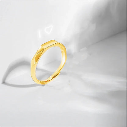 Sterling Silver S925 Silver Luminous Ring – Reflective Carved Love Surprise Jewelry with Hidden Pattern for Weddings & Gifts