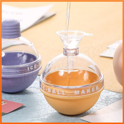 Ice Ball Maker - 4PCS Silicone Light Bulb Ice Molds with Funnel