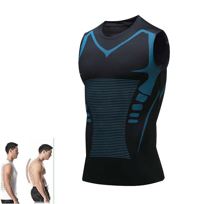 Ice-Silk Men’s Shaping Vest – Slimming Compression Tank Top for Tummy Control, Quick-Dry Fitness Wear for a Sculpted Look