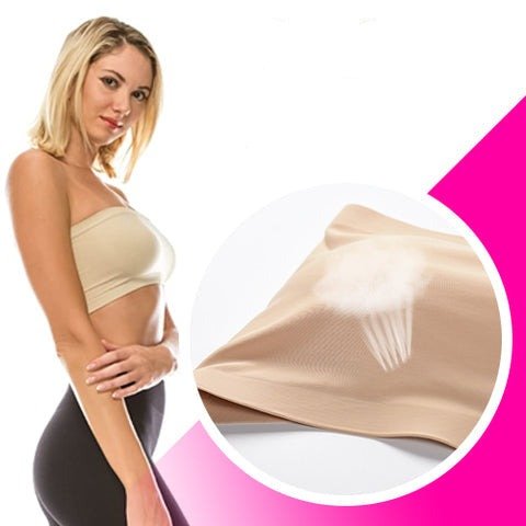 Ice Silk Off-The-Shoulder Bandeau - One Piece Breast Wrap Women's Bandeau Strapless Tube