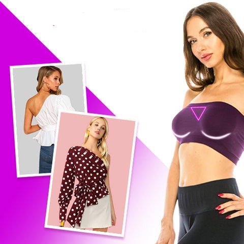 Ice Silk Off-The-Shoulder Bandeau - One Piece Breast Wrap Women's Bandeau Strapless Tube