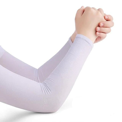 Ice Silk Arm Sleeves - Non-slip with UV Protection Sun Sleeves, Hand Protective Cover for Summer and Outdoor Activities