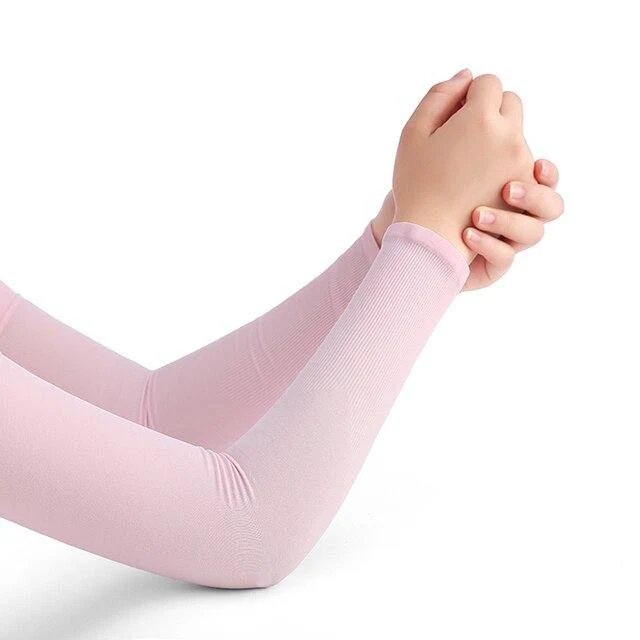 Ice Silk Arm Sleeves - Non-slip with UV Protection Sun Sleeves, Hand Protective Cover for Summer and Outdoor Activities