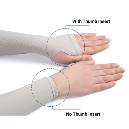 Ice Silk Arm Sleeves - Non-slip with UV Protection Sun Sleeves, Hand Protective Cover for Summer and Outdoor Activities