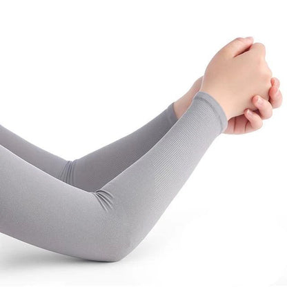 Ice Silk Arm Sleeves - Non-slip with UV Protection Sun Sleeves, Hand Protective Cover for Summer and Outdoor Activities