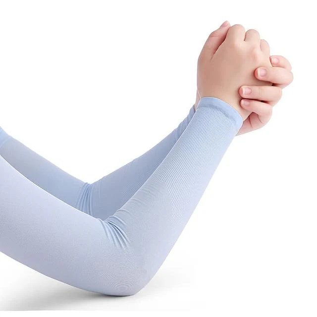 Ice Silk Arm Sleeves - Non-slip with UV Protection Sun Sleeves, Hand Protective Cover for Summer and Outdoor Activities